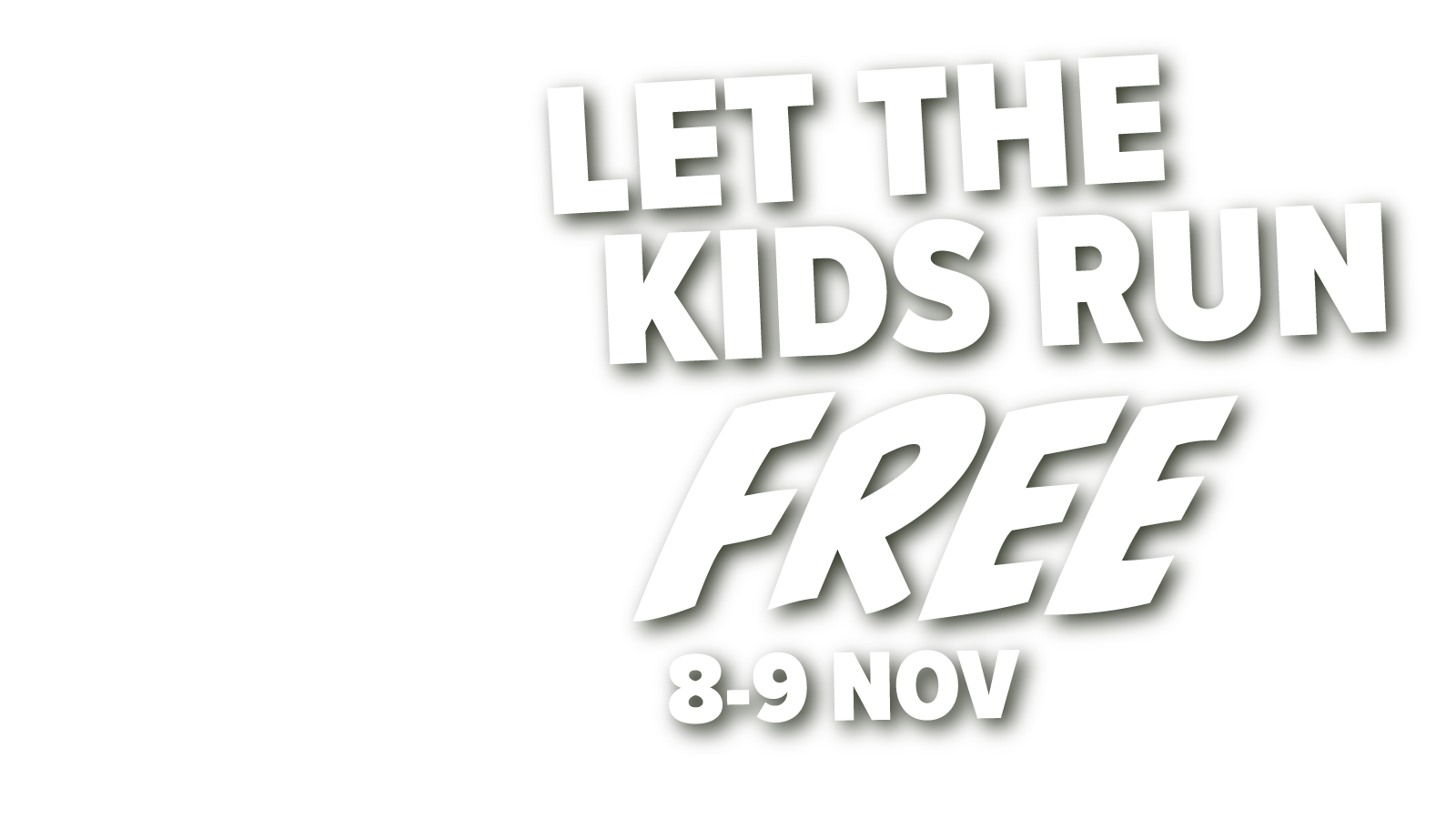 Kids Run FREE Slider Mobile Overlay