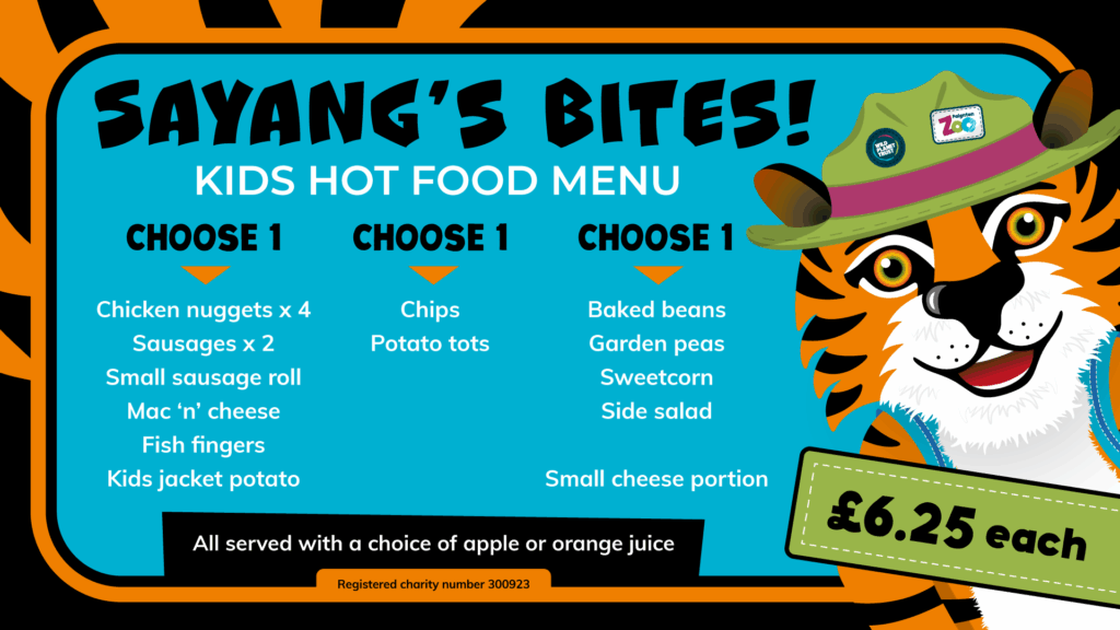 Kids Hot Food Menu Spring 2025 Update