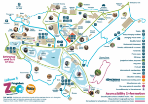 paignton zoo visitor map summer 25